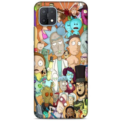 Oppo A15 Uyumlu Kılıf Rick And Morty (35) Fit Design Kılıf Cop Rick