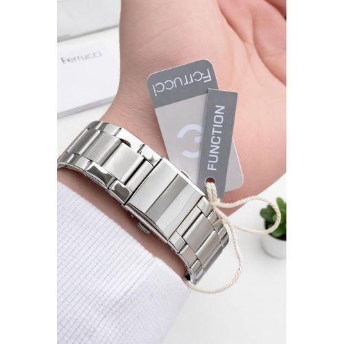 Ferrucci İç Fonksiyonları Aktif 30 Mt Suya Dayanıklı Çelik Kordonlu Erkek Kol Saati NSDKH4482.3