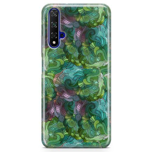 Honor View 20 Kılıf Sarmal Girdap Arka Kapak Koruma Desenli Full Koruyucu