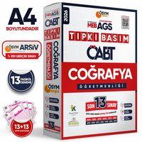 2026 MEB-AGS ÖABT Coğrafya Öğretmenliği ÖSYM Tıpkı Basım 13lü Deneme Paketi Dijital Cevaplı