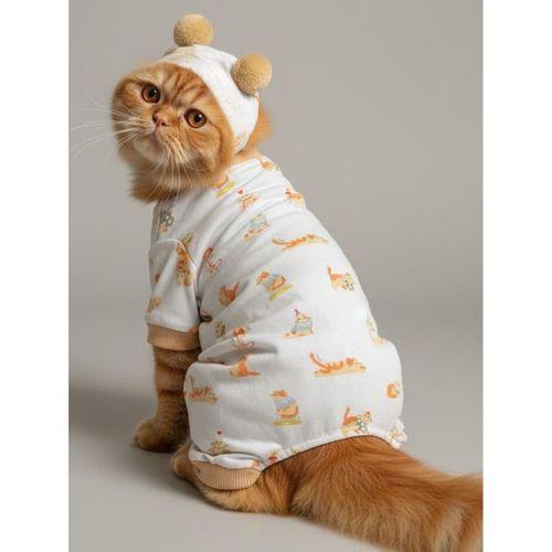 Boobie Bejjy Kedi Tulumu & Bere Takımı | Penye Kumaş | Tüy Dökülmesini Azaltır