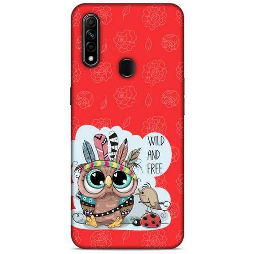 Animax Kırmızı Kızılderili Baykuş Oppo A31 Kılıf Desenli Silikon
