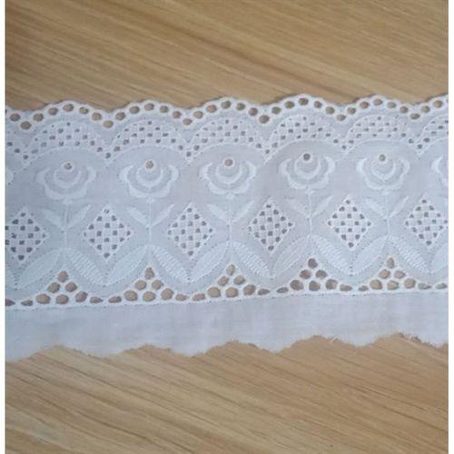 Güpür Dantel Çiçek Desen,Şerit El Örgüsü,Tığ İşi 335Cm