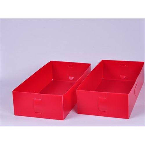 Çekmece İçi Düzenleyici 2 Adet Kutu Kırmızı 30X15X7Cm
