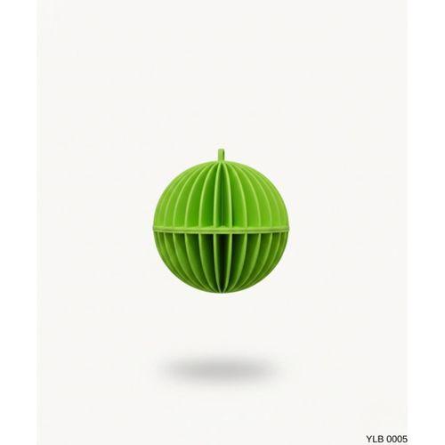 yeşil-renk-kure-form-spiral-desenli-mini-dekoratif-yilbasi-susu