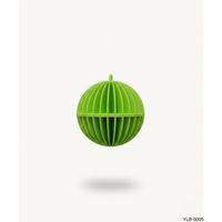 yeşil-renk-kure-form-spiral-desenli-mini-dekoratif-yilbasi-susu