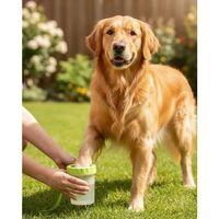 Yuvarlak Başlıklı Köpek Pati Temizleyici Yumuşak Silikon Fırçalı