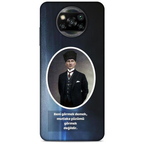 Xiaomi Redmi Poco X3 Kılıf Atatürk (7) Telefon Kılıfı Lavivert