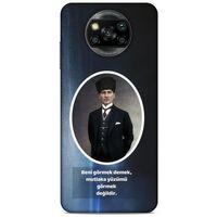 Xiaomi Redmi Poco X3 Kılıf Atatürk (7) Telefon Kılıfı Lavivert