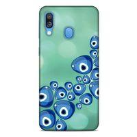 Nazarium (15) Desenli Silikon Kapak Samsung Galaxy A40 Kılıf