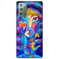 Lopard Samsung Galaxy Note 20 Uyumlu Kılıf Sürreal Yüzler ♀ (49) Ultra Silikon Kılıf Baskılı
