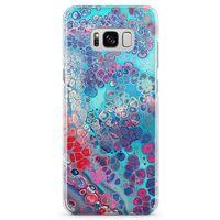 Samsung Galaxy S8 Plus Kılıf Mermer Bubbles Arka Kapak Koruma Desenli Full Koruyucu
