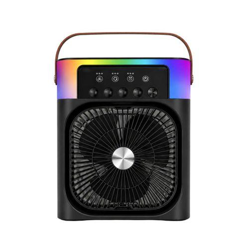 Taşınabilir Sprey Fan Rgb Işıklı Mini Klima Soğutucu Nemlendirici Usb Şarjlı