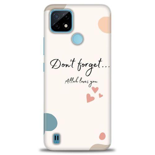 Realme C21 Kılıf HD Baskılı Kılıf - Fragile + Tam Ekran Koruyucu