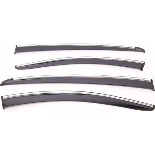 Sunplex CHERY Uyumlu OMODA 5 2023 Sonrası Chrome Style 4 Lü Set Kromlu Cam Rüzgarlığı Ön Ve Arka Parça