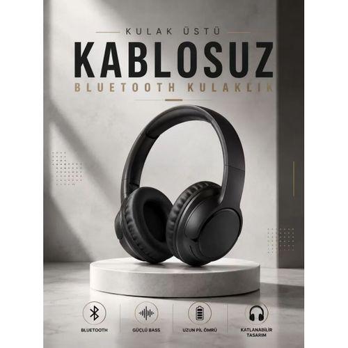 Kulak Üstü Kablosuz Bluetooth Kulaklık Yüksek Ses Kaliteli Anc Özelliği