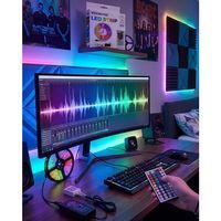 5050 Rgb Led Şerit 5 Metre Uzaktan Kumandalı Ortam Aydınlatma Led