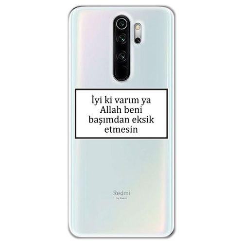 Xiaomi Redmi Note 8 Pro Kılıf HD Yazı Baskılı Silikon Arka Kapak - Yazı 11