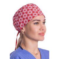 Cerrahi Bone | Desenli Cerrahi Bone | Bn216kırmızı