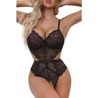 Lucky Life Siyah Dantelli Açık Babydoll Gecelik 0