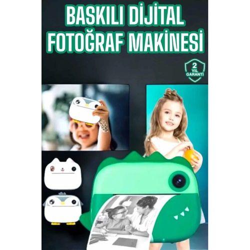 Çocuklar İçin Özel Fotoğraf Makinesi Printer Kamera Taşınabilir Hd
