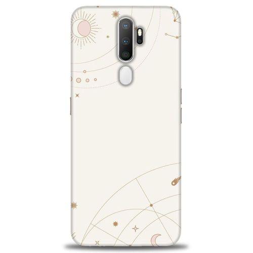 Oppo A5 2020 Kılıf HD Baskılı Kılıf - Yıldız Haritası + Tam Ekran Koruyucu
