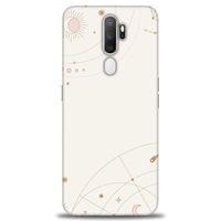 Oppo A5 2020 Kılıf HD Baskılı Kılıf - Yıldız Haritası + Tam Ekran Koruyucu