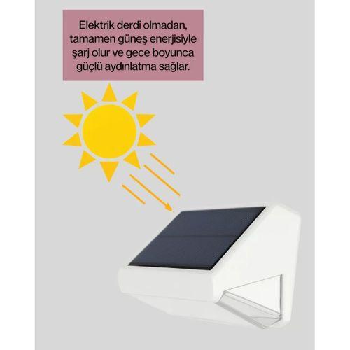 3 İn 1 Solar Duvar Lambası – Ip65 Su Geçirmez, Hareket Sensörlü