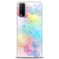 Vivo Y20 Kılıf HD Baskılı Kılıf - Renk Paleti + Tam Ekran Koruyucu