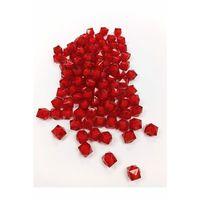 Küp Boncuk İçten Boncuklu Bileklik Çanta Boncuğu 10 mm 50 gr Kırmızı - BNC448