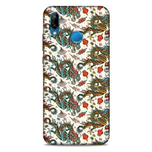 Huawei P20 Lite Kılıf Dragons (20) Koruyucu Kılıf Ejderha Japon