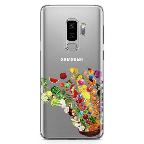 Samsung Galaxy S9 Plus Kılıf Vitamin Tablosu Arka Kapak Koruma Desenli Full Koruyucu