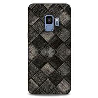 Samsung Galaxy S9 Kılıf Patchwork (25) Antişok Kapak Siyah Gri