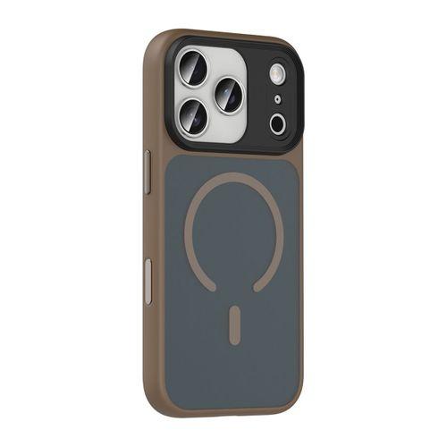 Apple iPhone 17 Pro Kılıf Mat Arka Yüzey Wireless Şarj Özellikli Zore Flet M-safe Kapak