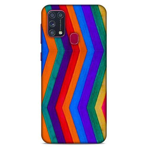 Lopard Samsung Galaxy M31 Uyumlu Kılıf Wood'X (25) Antişok Kapak Baskılı