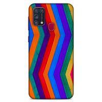 Lopard Samsung Galaxy M31 Uyumlu Kılıf Wood'X (25) Antişok Kapak Baskılı