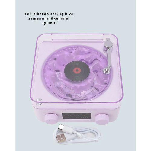 Bluetooth Retro Pikap Hoparlör – Projektörlü Gece Lambası