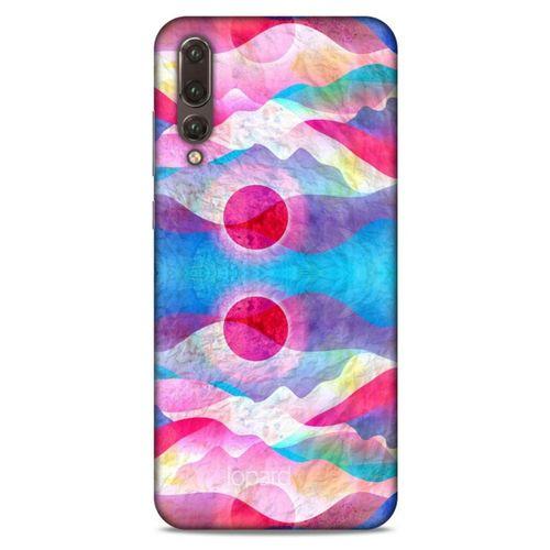 Huawei P20 Pro Kılıf Pastel Renkler (20) Koruyucu Kılıf Fuşya Mavi
