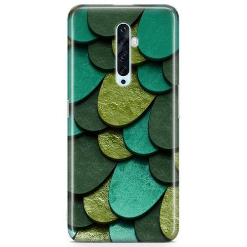 Oppo Reno2 Z 2019 Kılıf Yeşilin 50 Tonu Arka Kapak Koruma Desenli Full Koruyucu