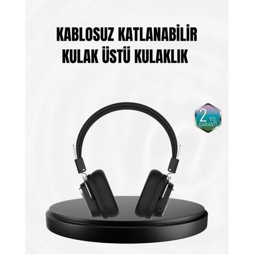 Kablosuz Bluetooth Kulak Üstü Kulaklık Kristal Ses Kalitesi Ve Ergonomik Yapı
