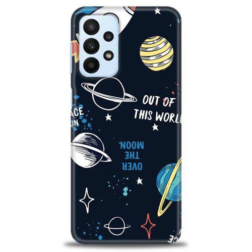 Samsung Galaxy A23 4G Kılıf HD Baskılı Kılıf - Space Fun + Tam Ekran Koruyucu