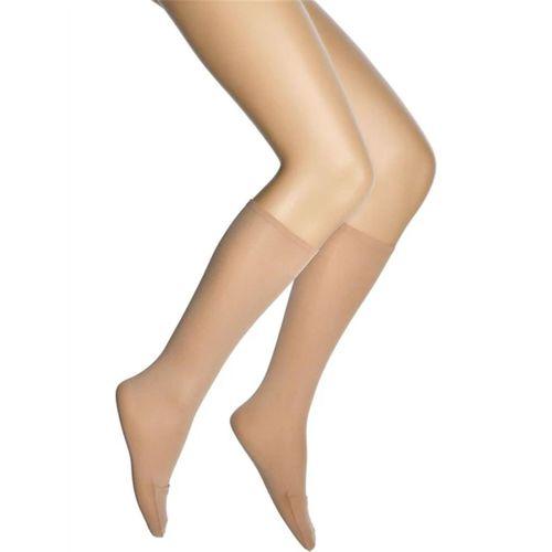 Kadın Dizaltı Abdest Çorap Pratik Ayak Ucu Açılabilen Esnek Dayanıklı Pantolon Dore - FLR798