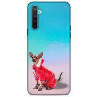 Oppo Realme 6i Kılıf Köpek Kıyafetleri (17) Tasarım Kılıf Russian Chihuahua Mont