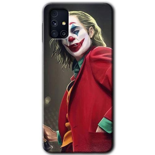 Samsung Galaxy M31s Kılıf Baskılı Kapak - Reel Joker +Tam Kaplayan Mat Seramik