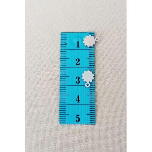 Oya Abiye Bileklik Kolye Pleksi Metalik Plastik Pul Gümüş Renk 8 gram 100 adet - BNC518