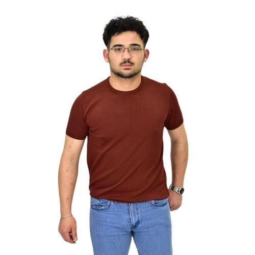 Erkek Triko Sıfır Yaka Tişört  P6035 BGL-ST04505