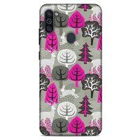 Samsung Galaxy M11 Kılıf Snowix (31) TPU Kılıf Fuşya Gri