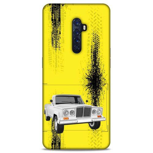 Lopard Oppo Reno 2 Uyumlu Kılıf PickUpX (16) Kalın Kılıf Kaymak Beyaz