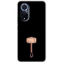 Huawei Nova 9 Kılıf HD Desen Baskılı Arka Kapak+Temperli Cam - Thor Çekiç
