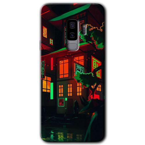 Galaxy S9 Plus Kılıf HD Desen Baskılı Arka Kapak - China Street + Kırılmaz Cam